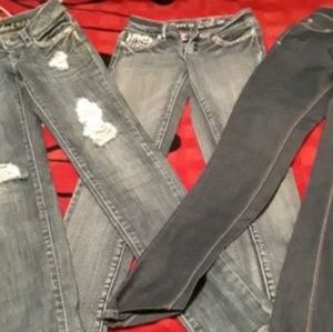 Black and grey jeans